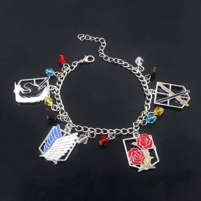 Anime Attack On Titan Charms Bracelet