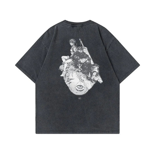 Vintage Berserk Two Sides Printed Tee | Two Sided Print