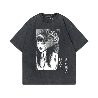 Junji Ito Inspired Tomie Spotlight Teee | Horror T-Shirt