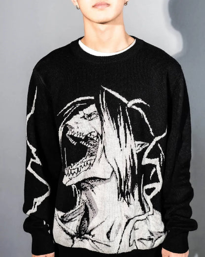 Eren's Attack Titan Inspired Sweater