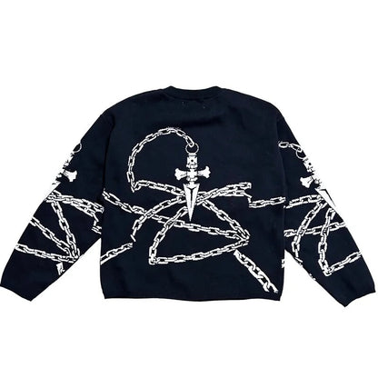 Chrollo's Heart on Kurapika Chains HxH Sweater