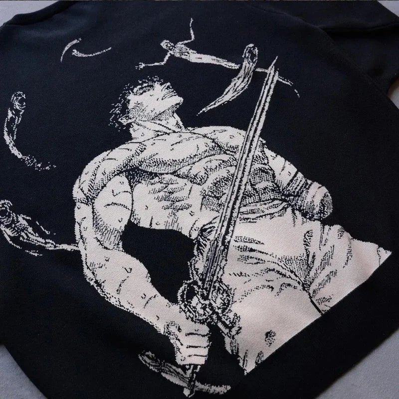 "Haunted Struggle" Berserk Sweater