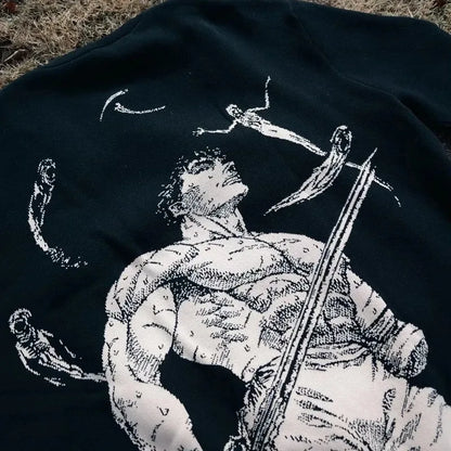 "Haunted Struggle" Berserk Sweater