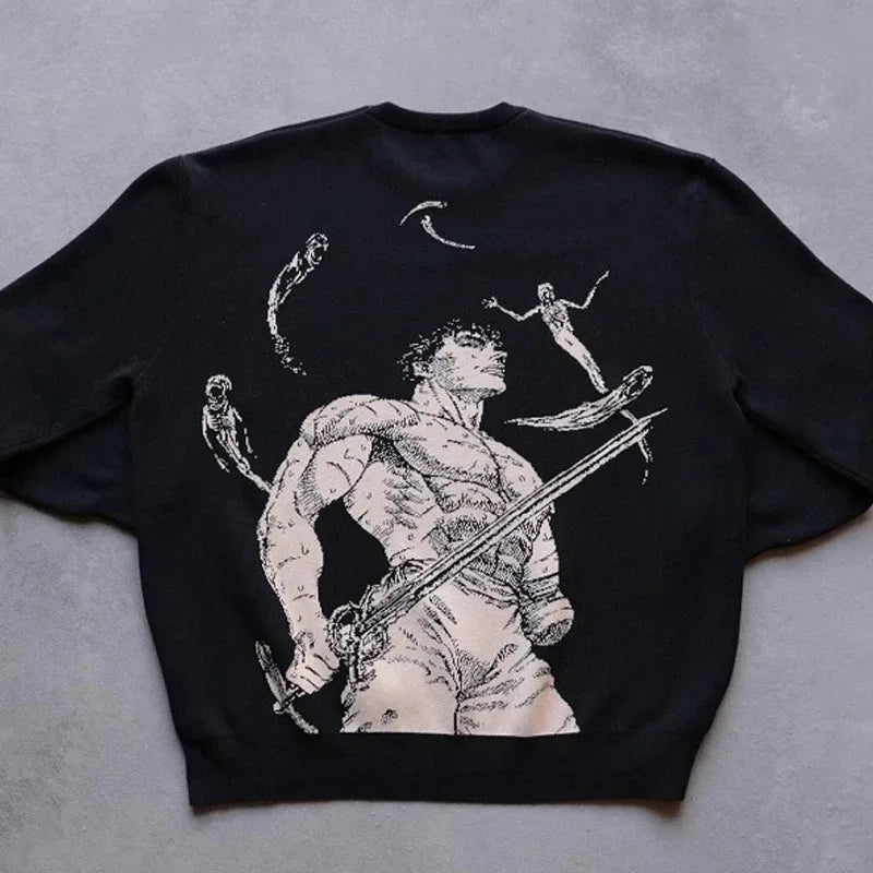 "Haunted Struggle" Berserk Sweater