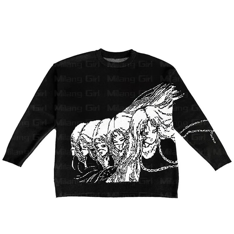 Junji Ito Tomie Inspired Cotton Sweater