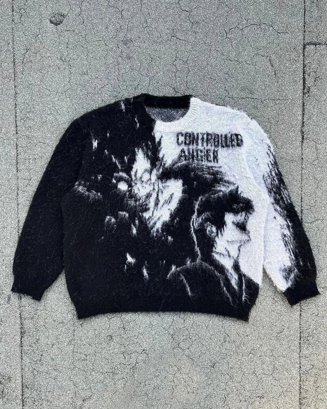 "Controlled Anger" Death Note Cotton Sweater 