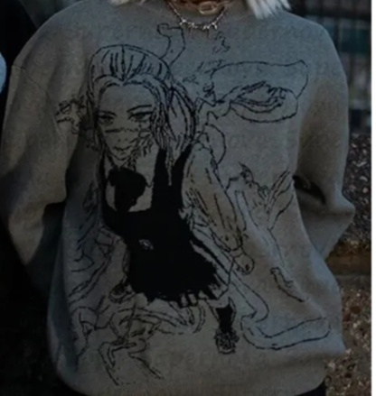 Asa Mitaka Chainsaw Man Sweater