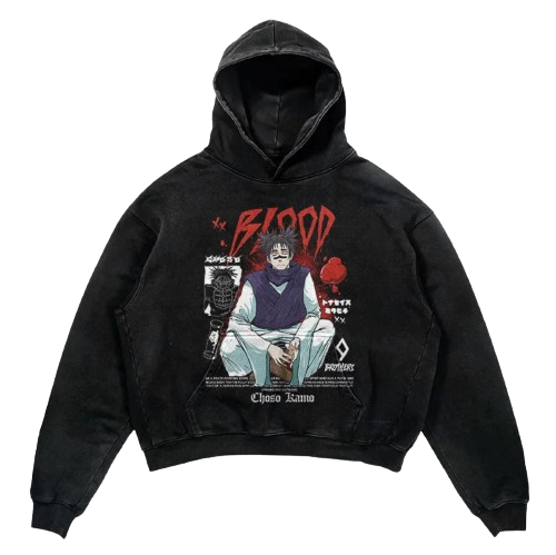 Choso Blood Technique Knit Hoodie