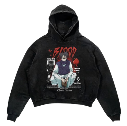 Choso Blood Technique Knit Hoodie