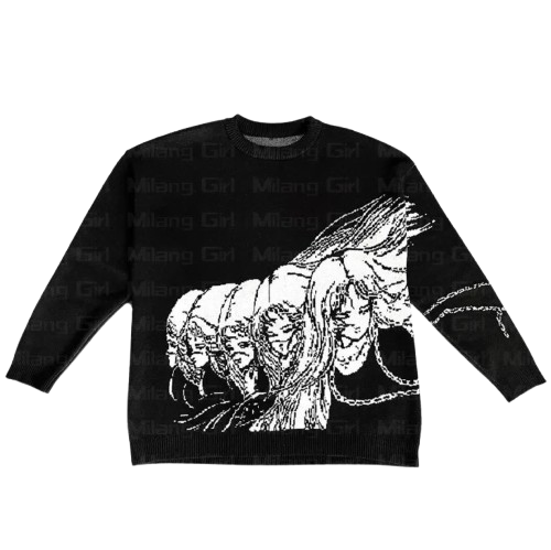 Junji Ito Tomie Inspired Cotton Sweater