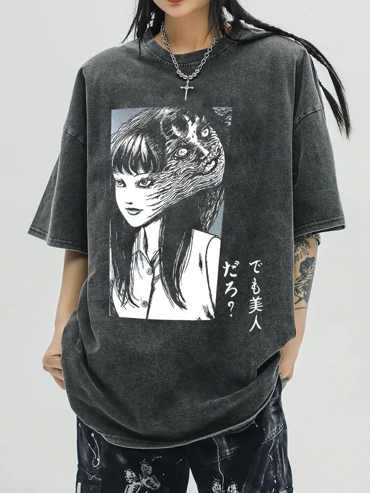 Junji Ito Inspired Tomie Spotlight Teee | Horror T-Shirt