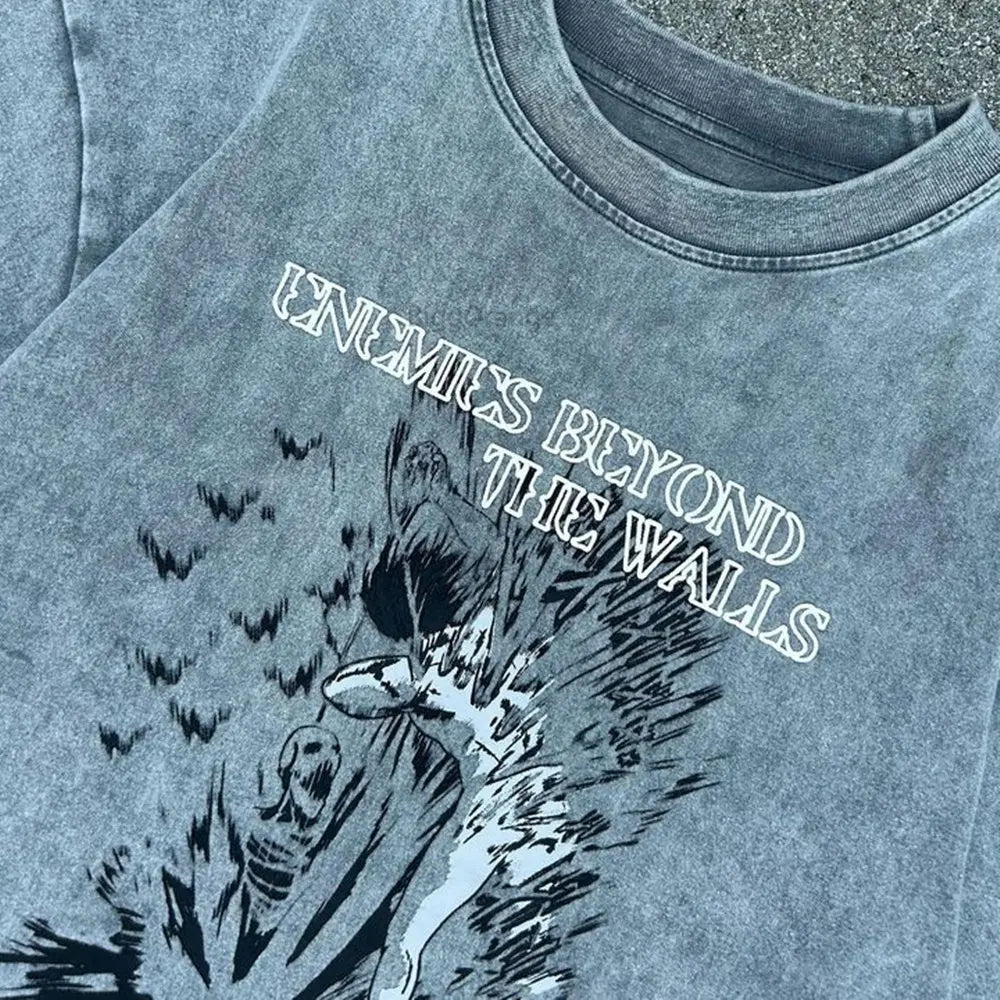 The Enemies Beyond the Wall AOT Tee | Anime Graphic T-Shirt