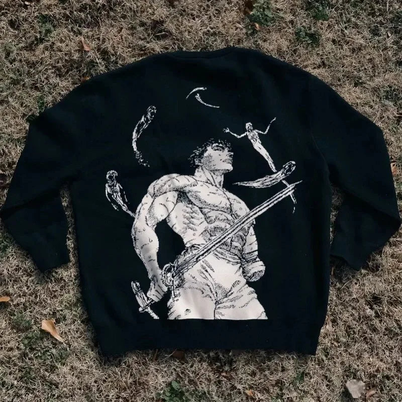 "Haunted Struggle" Berserk Sweater